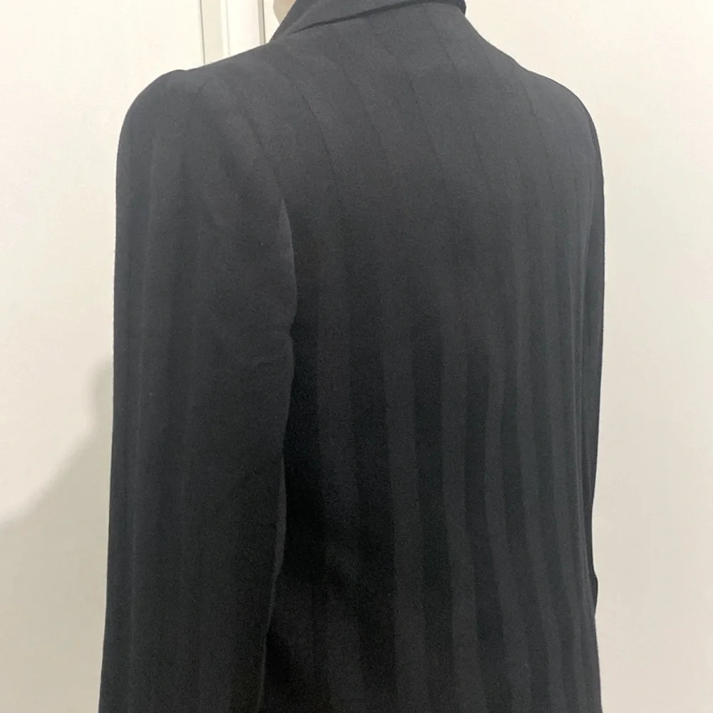 VINTAGE DIOR 💯% WORSTED WOOL BLACK BLAZER |Size 10